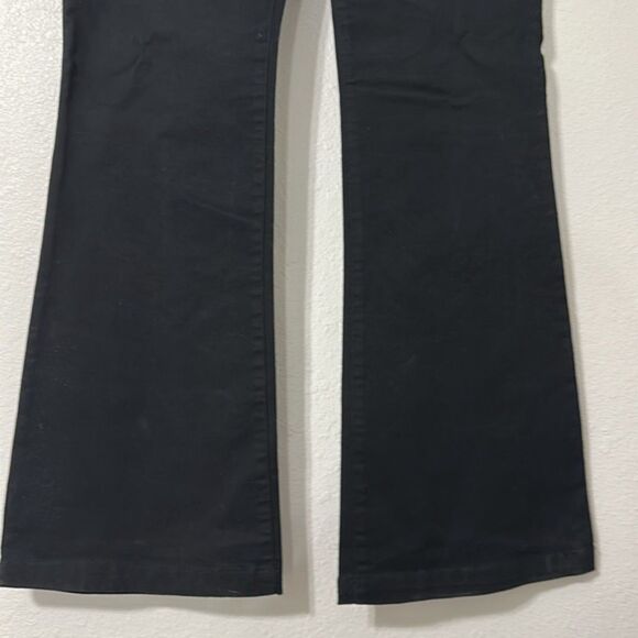 The Limited Flare Leg Crew Fit Black Jeans Womens 10 Denim Stretch Mid Rise 90s - Picture 3 of 12